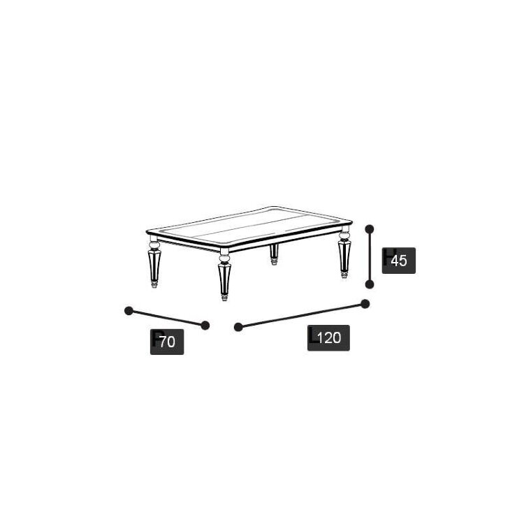 Журнальный стол Camelgroup Torriani Day, 138TAV.04NO